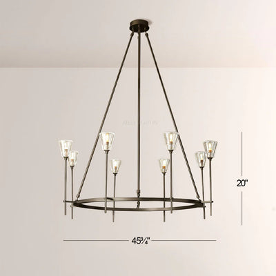 Torche Round Chandelier 46"