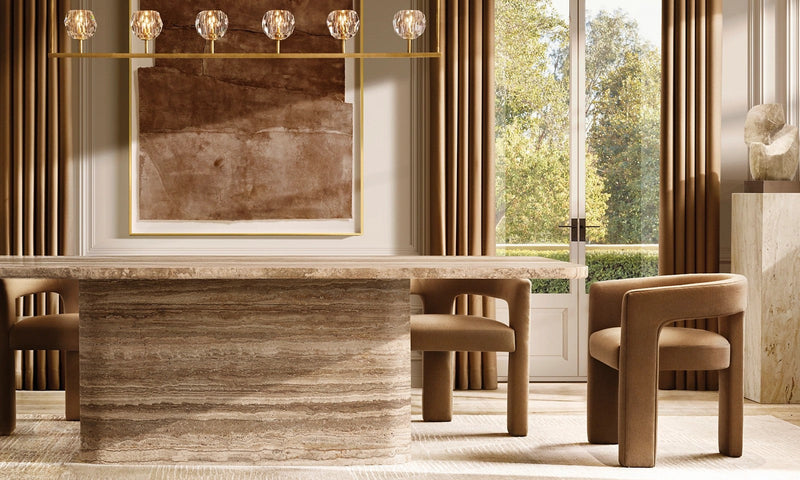Vito Carved Rectangular Dining Table