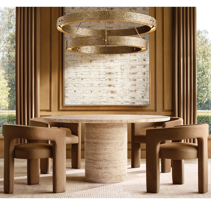 Vito Carved Round Dining Table
