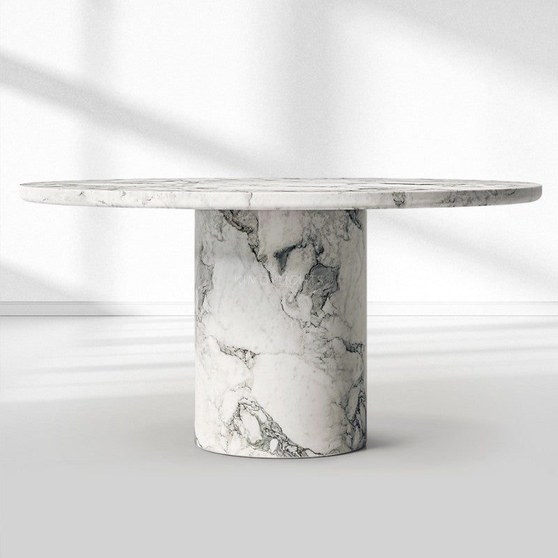 Vito Carved Round Dining Table