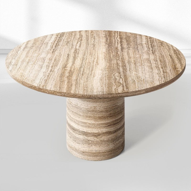 Vito Carved Round Dining Table