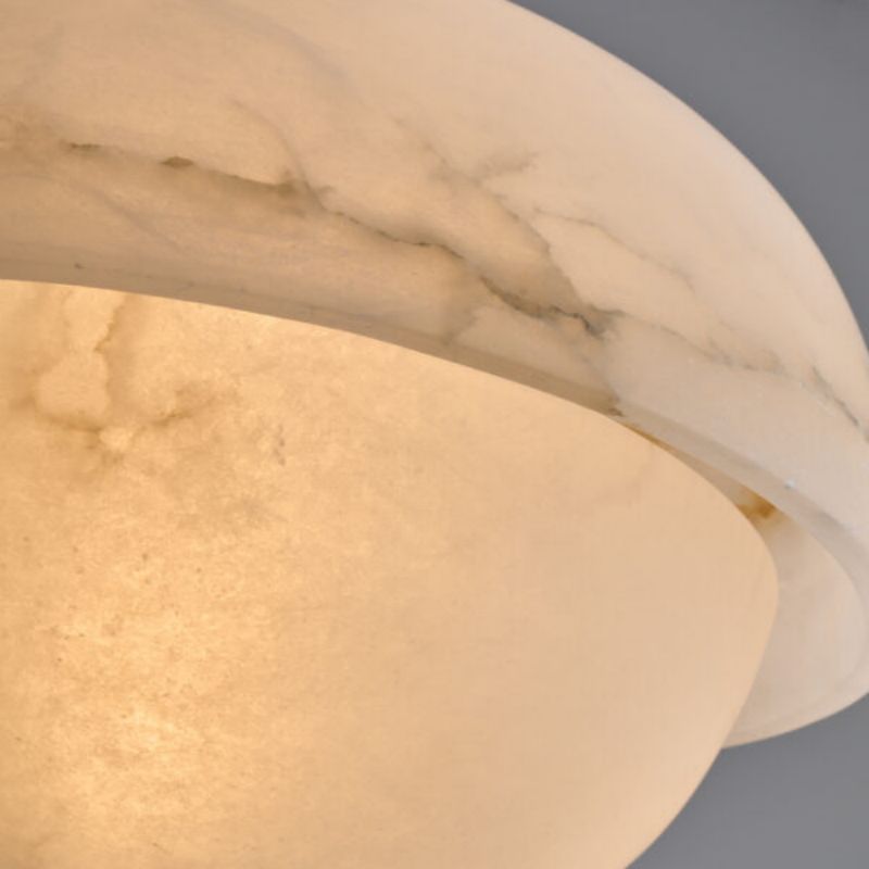 Alabaster Volterra  LED Pendant Light 17” (Chain)