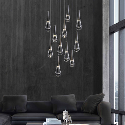 Water Drop Round LED Chandelier