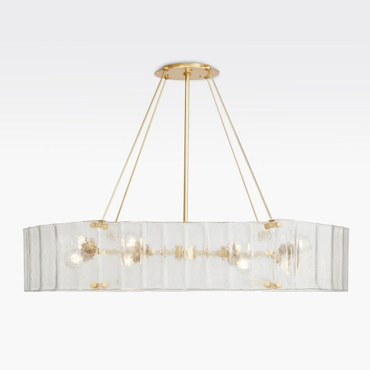 Willamette  Oval Crystal Chandelier  48"