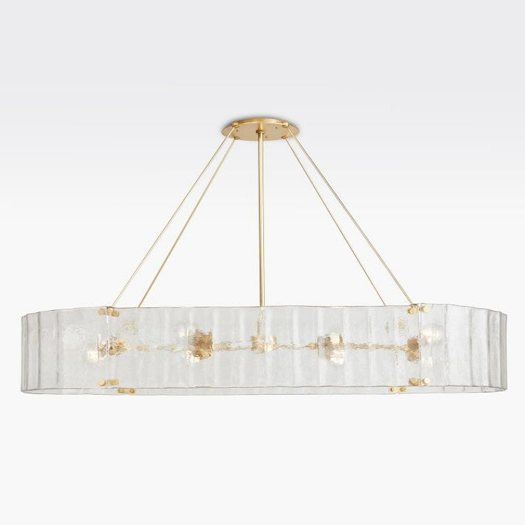 Willamette  Oval Crystal Chandelier 60"