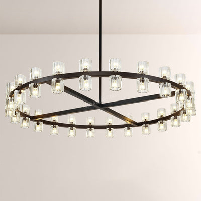 Wine-Glass Series Crystal Chandelier 48"D
