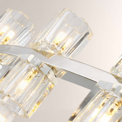 Wine-Glass Series Crystal Chandelier 48"D