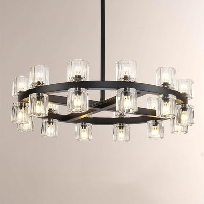 Wine-Glass Series Crystal Chandelier 24“D