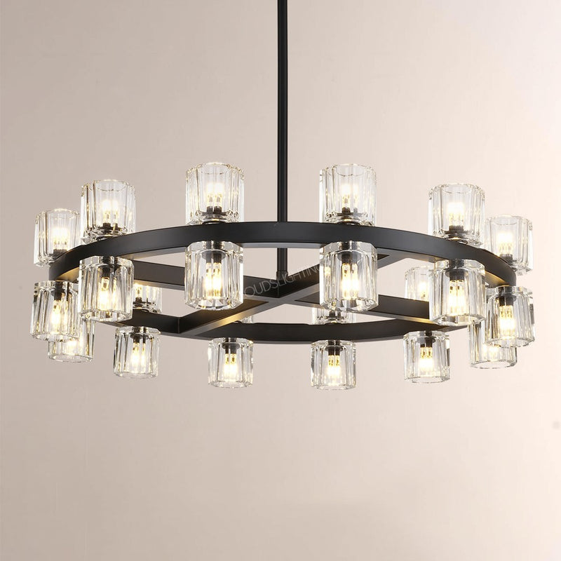 Wine-Glass Series Crystal Chandelier 24“D