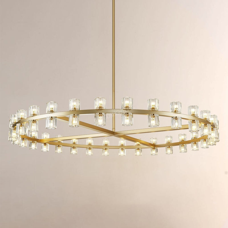 Wine-Glass Series Crystal Chandelier 60"D