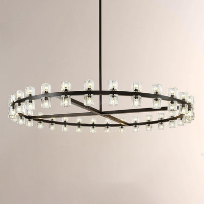 Wine-Glass Series Crystal Chandelier 60"D