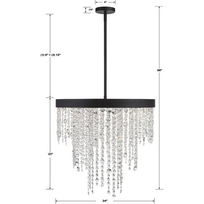 Winham 6 Lights Round Chandelier 24"