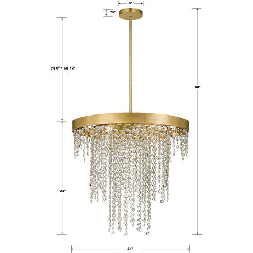 Winham 6 Lights Round Chandelier 24"