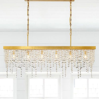 Winham 6 Lights Linear Chandelier 49"