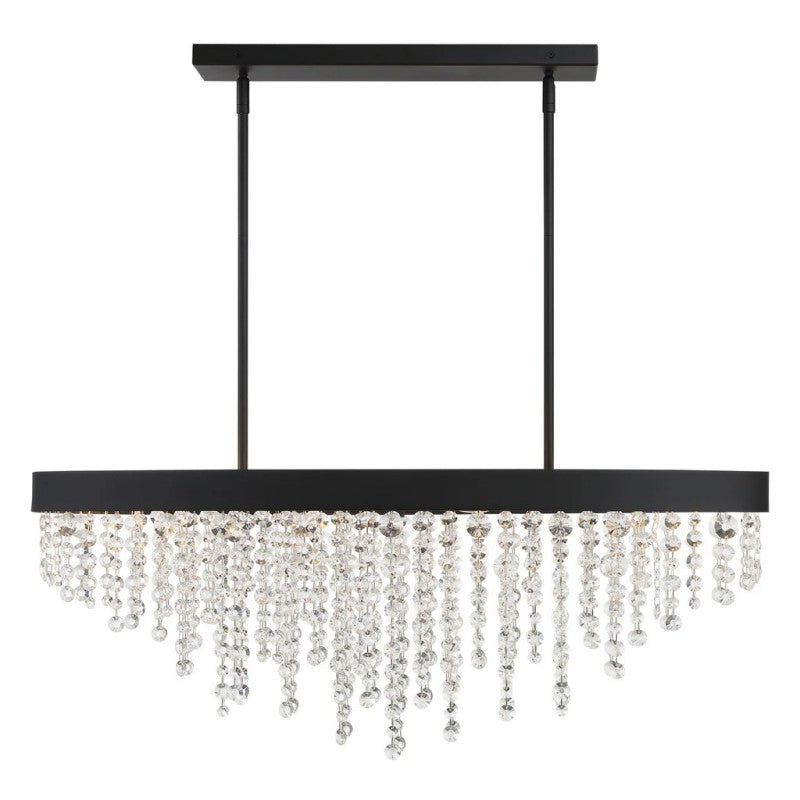 Winham 8 Lights Rectangular Chandelier 36"