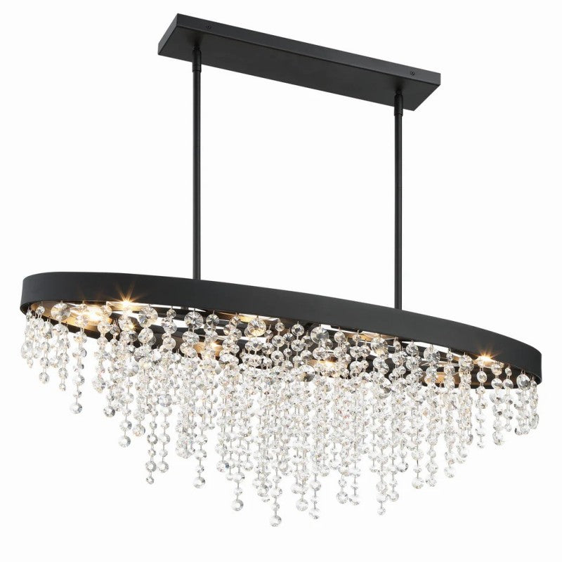 Winham 8 Lights Rectangular Chandelier 36"