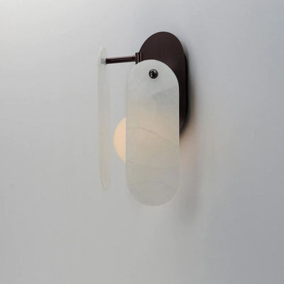 Alabaster Destiny Ball  Wall Sconce