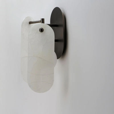 Alabaster Destiny Ball  Wall Sconce