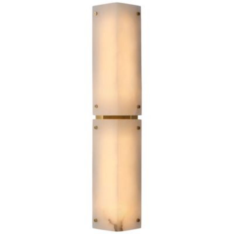 Alabaster Adrian Shield Long Wall Sconce