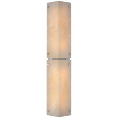 Alabaster Adrian Shield Long Wall Sconce