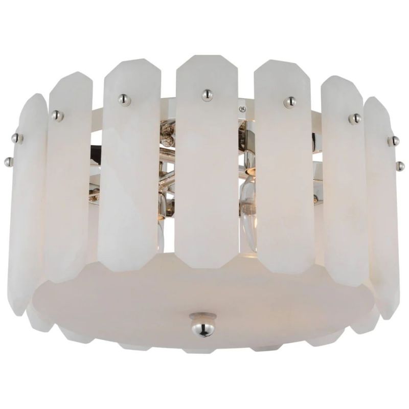 Alabaster Adrian Shield Small Ceiling Chandelier