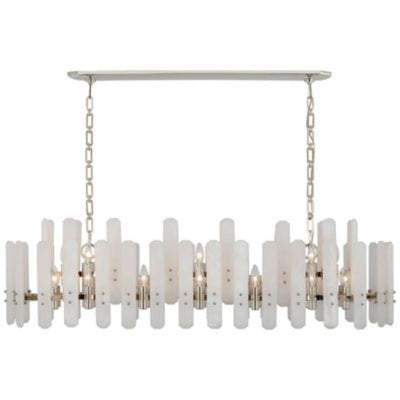 Alabaster Adrian Shield Large Linear Chandelier