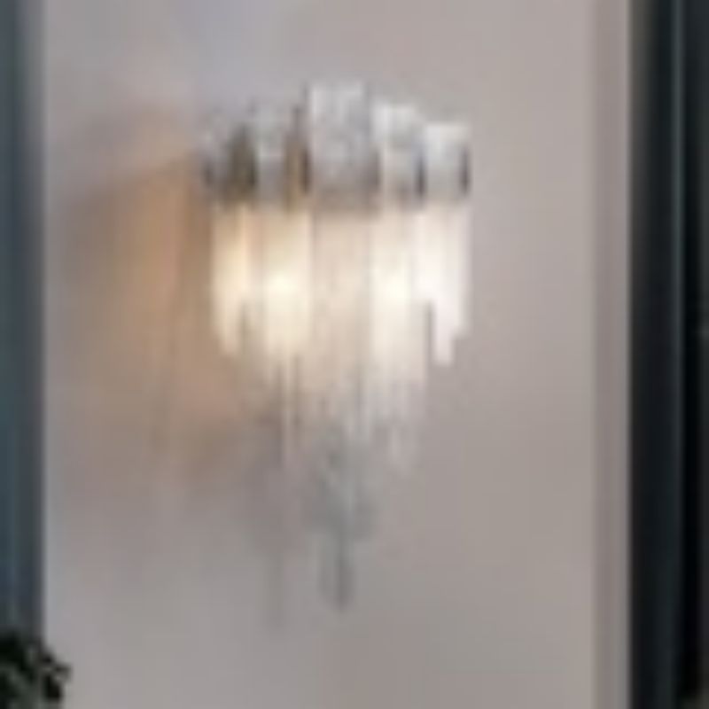 Liz Luxury Plated Aluminum Chain Tassel Wall Sconce