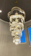 Bourbons Louis Flower 5-Tier Crystal Round Chandelier