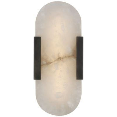 Alabaster Joy Oval Wall Sconce 10"