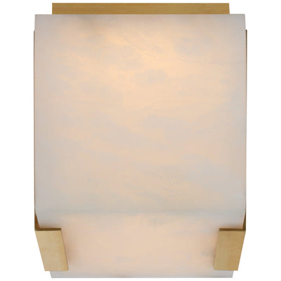 Alabaster Kelly  Square Flush Mount Wall Sconce Lamp 6"H