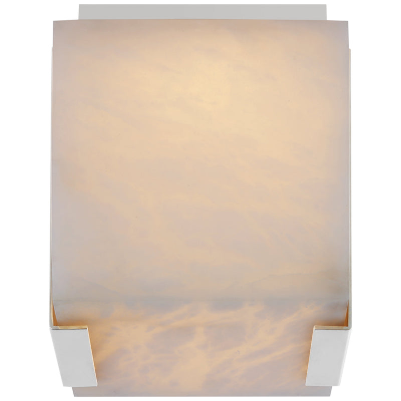 Alabaster Kelly  Square Flush Mount Wall Sconce Lamp 6"H