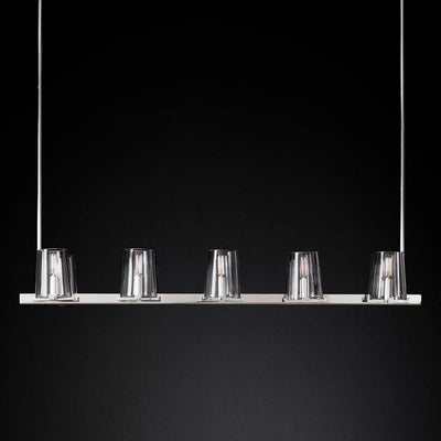 Kuseau Glass Linear Chandelier 49" - thebelacan