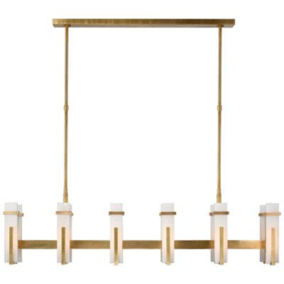 Alabaster Galaxy Large Linear Chandelier 55"