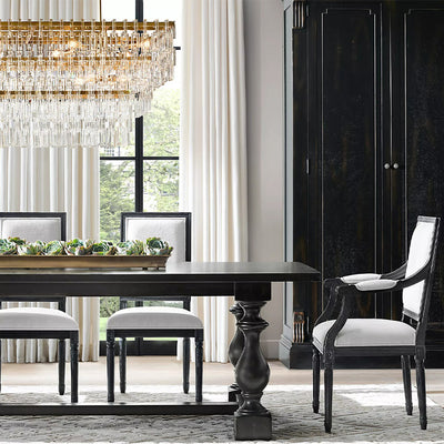 Mia 4 Tier Crystal Rectangular Chandelier 72"