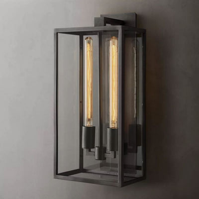 Vera Lantern Outdoor Wall Sconce 2-Light,21" H