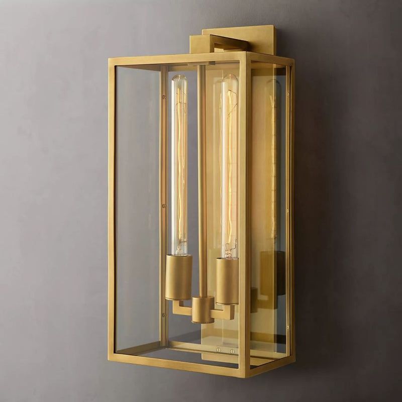Vera Lantern Outdoor Wall Sconce 2-Light,21" H