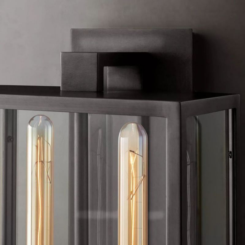 Vera Lantern Outdoor Wall Sconce 2-Light,21" H