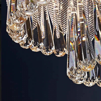 Flake 2-Tier Crystal Chandelier 18"