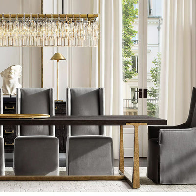 Mia 3 Tier Crystal Rectangular Chandelier 60"