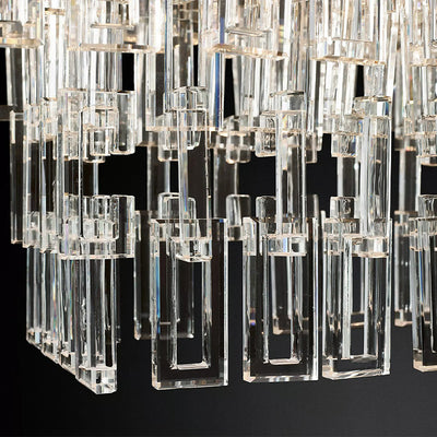Mia 4 Tier Crystal Round Chandelier 48"