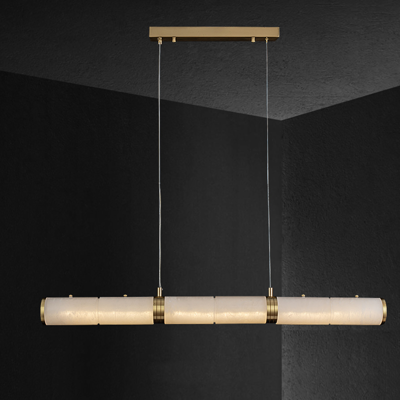 Alabaster Art Linear Chandelier