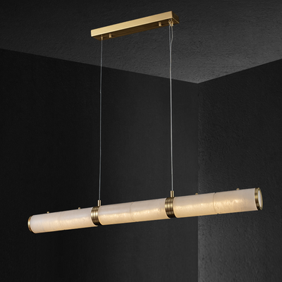 Alabaster Art Linear Chandelier