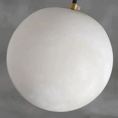 Alabaster Ball Pendant Light