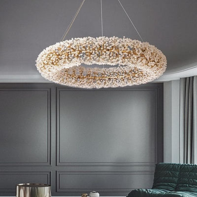 Alva Crystal Ring Chandelier