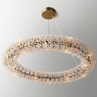 Alva Crystal Ring Chandelier