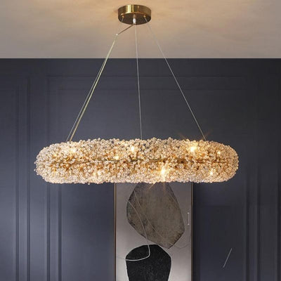 Alva Crystal Ring Chandelier