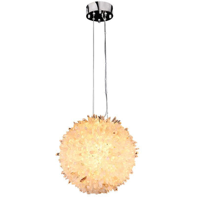 Primary Crystal Cluster Ball Pendant Light