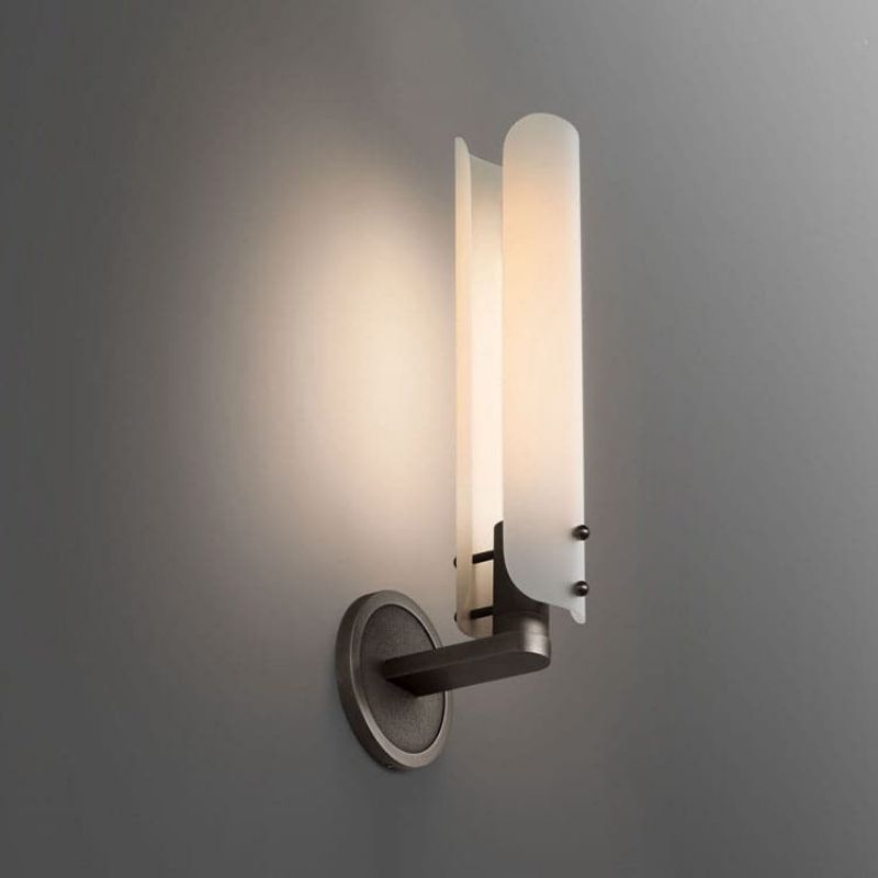 Beryl Single Layer White Glass Wall Light