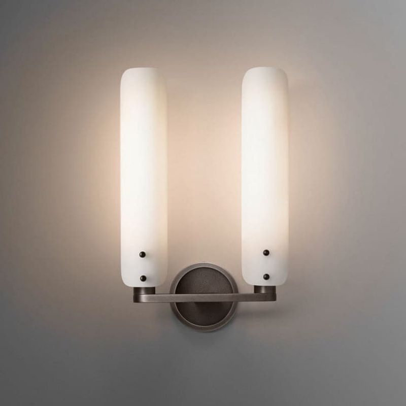 Bonnie Double White Glass Shard Wall Light