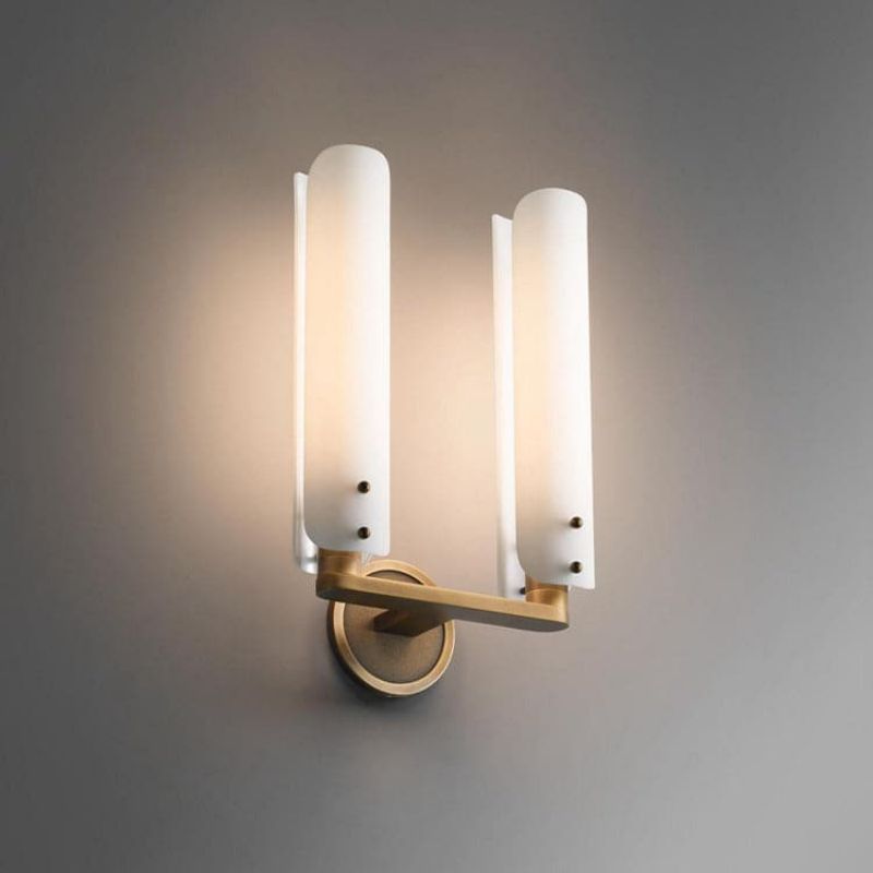 Bonnie Double White Glass Shard Wall Light